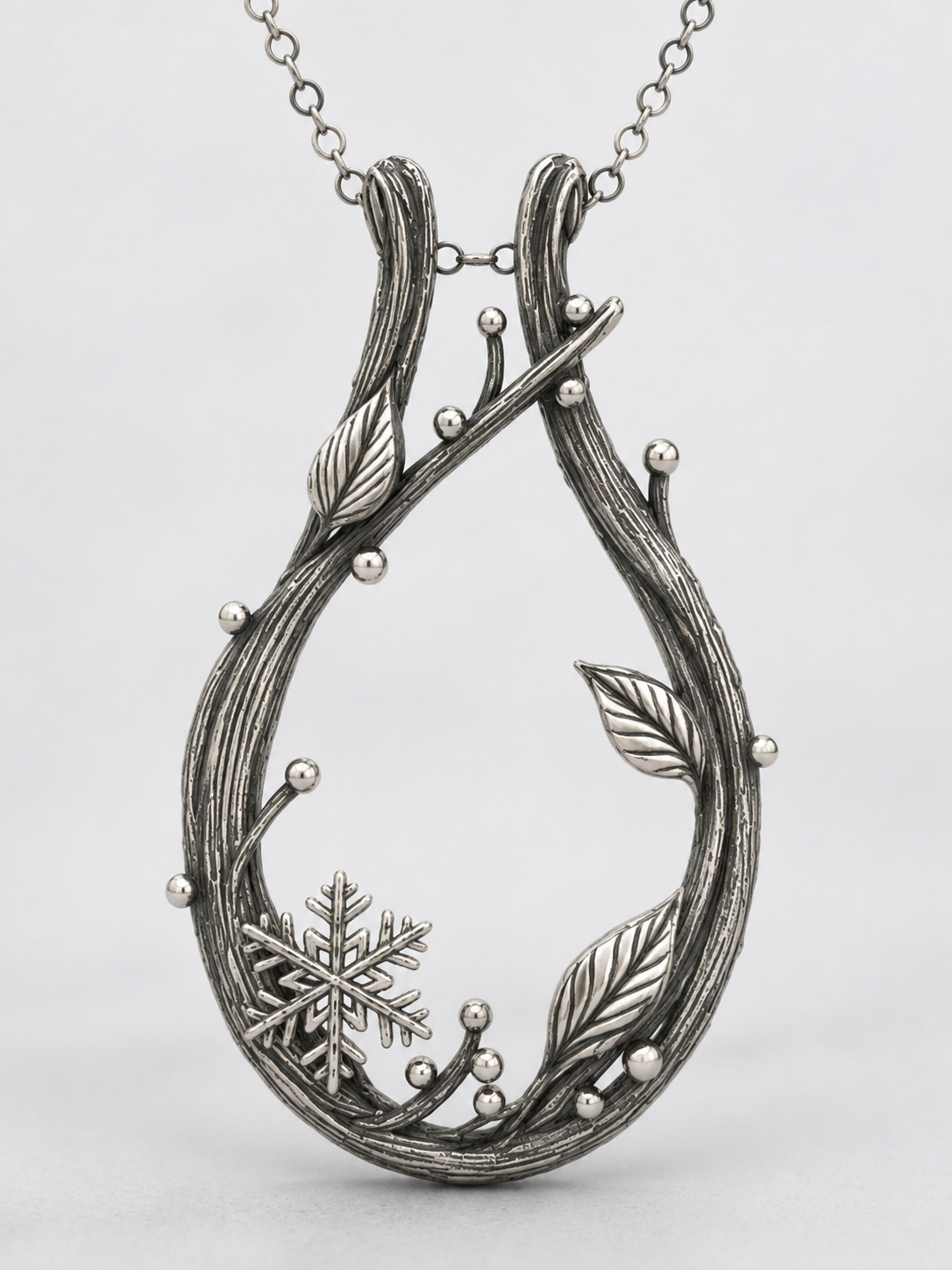 Custom: Twig Engagement Ring and Pendant - Ring Holder