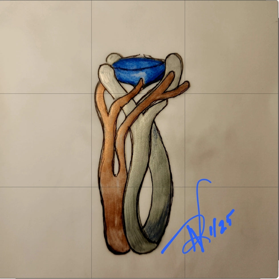 Coming Soon! Two-Tone Twig Engagement Anniversary Ring