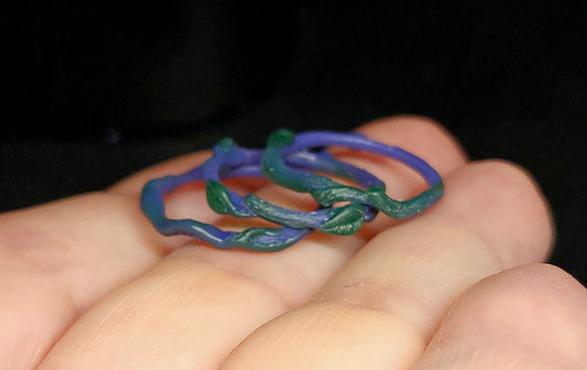 sterling silver ring in the making using the lost wax process