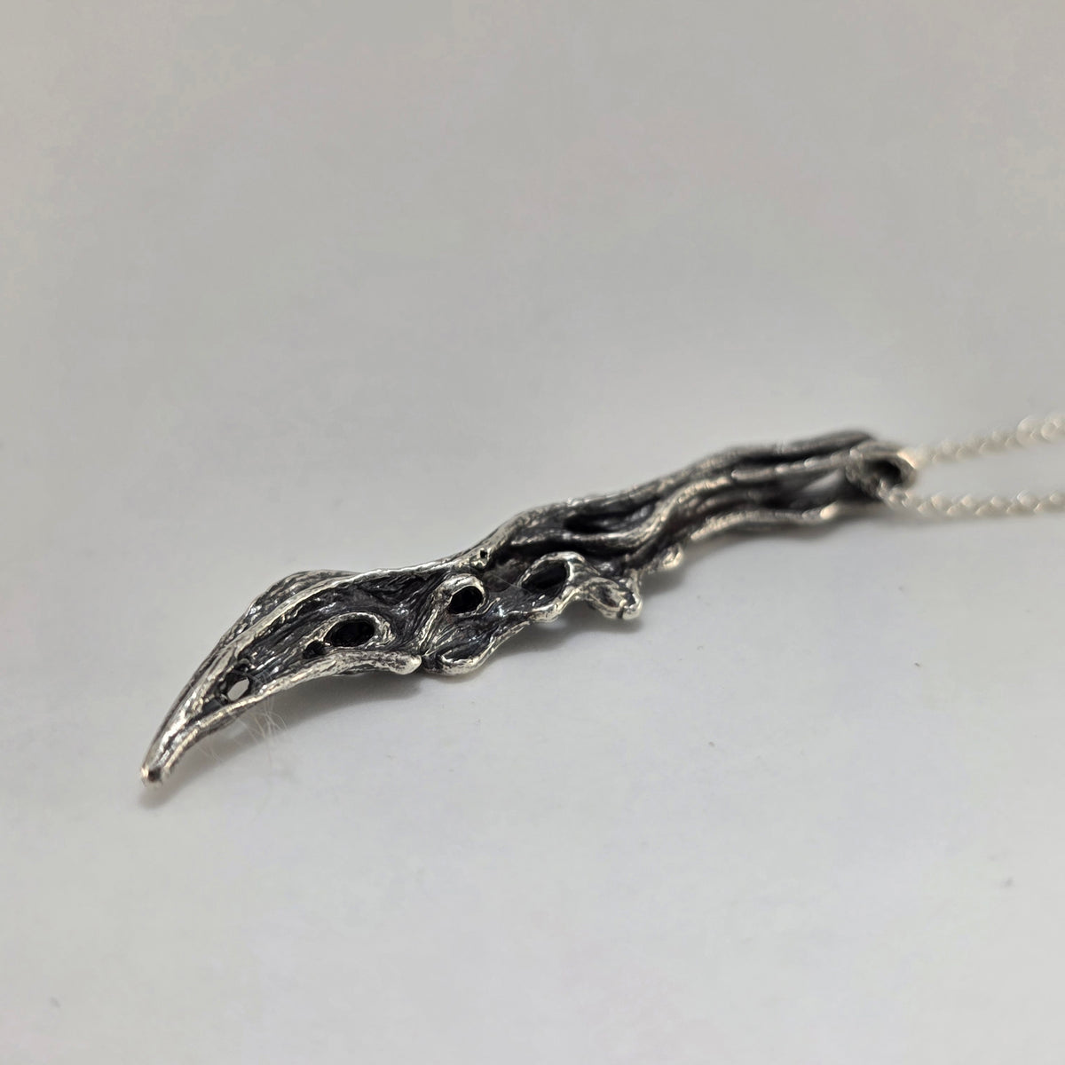 Driftwood Branch Style Pendant in Sterling Silver