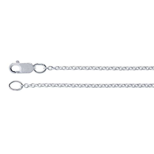 Sterling Silver 1.5mm Round Cable Chain