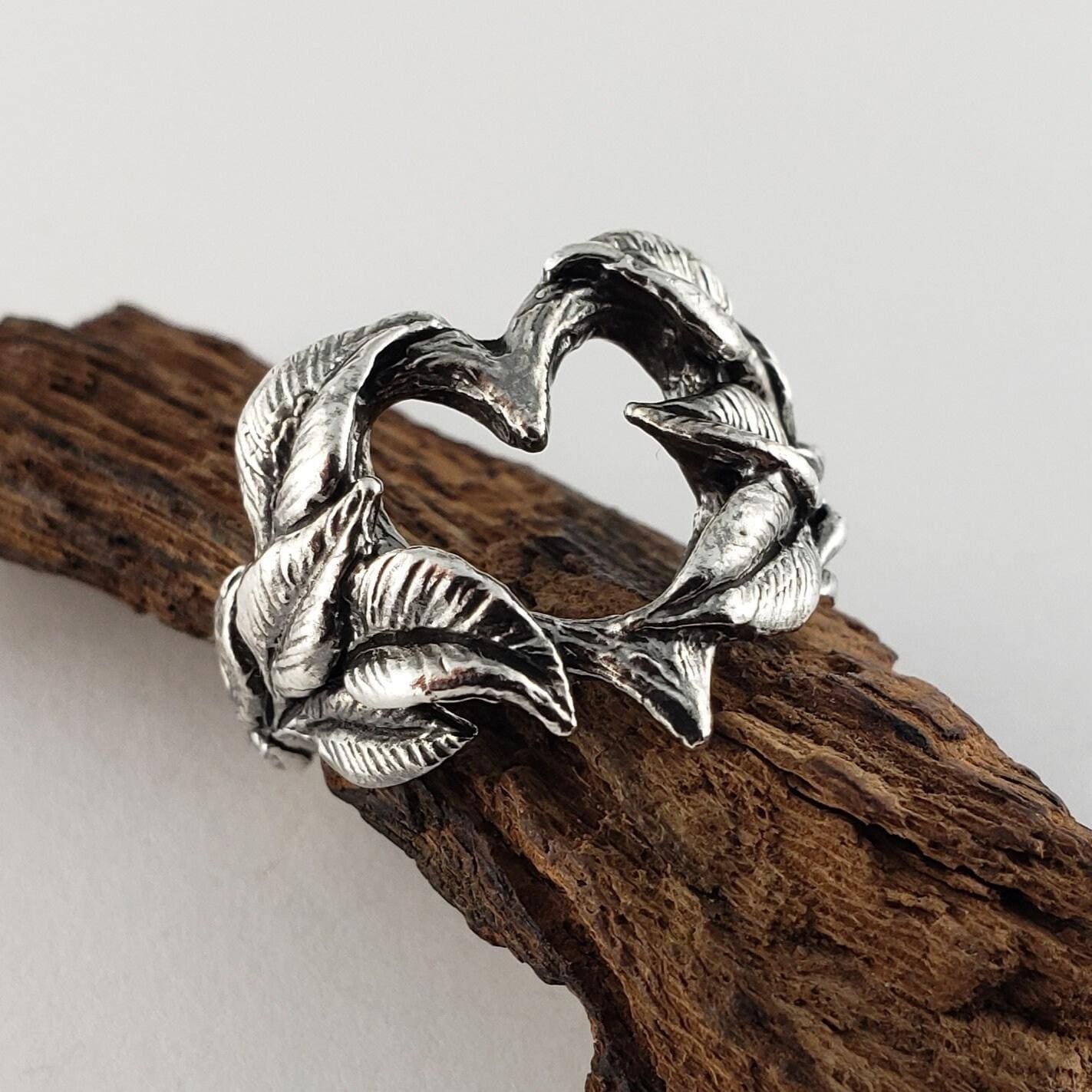Sterling Silver Open Heart Ring