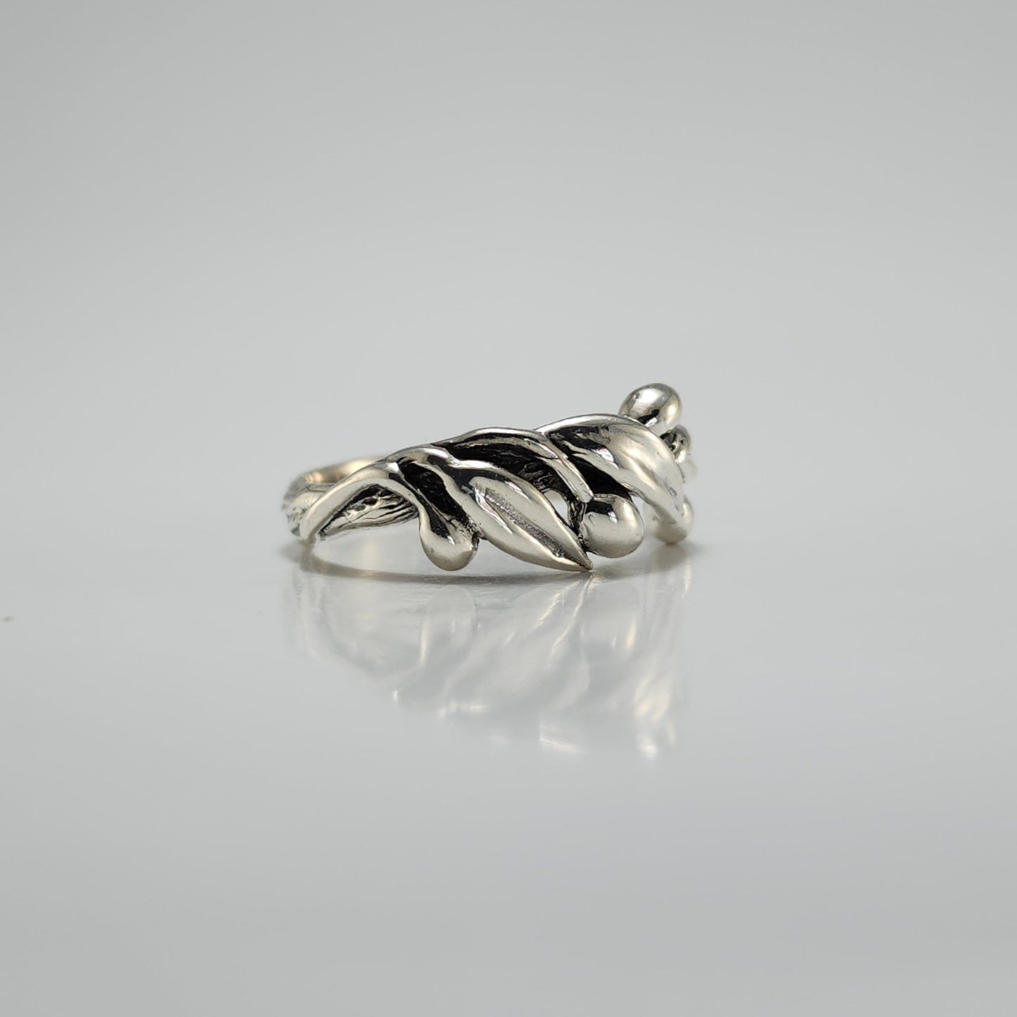 Olive Branch Leaf Statement Ring - DV Jewelry Designs