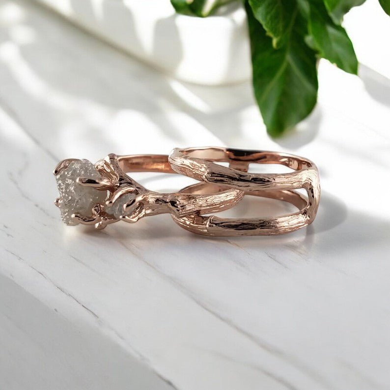Twig and Branch Ring Guard in Solid Gold - DV Jewelry Designs