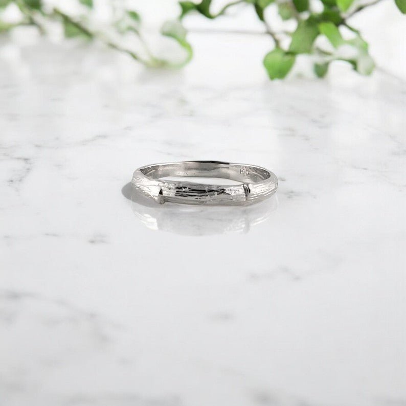 Twig Branch Wedding Band in Solid Gold - DV Jewelry Designs