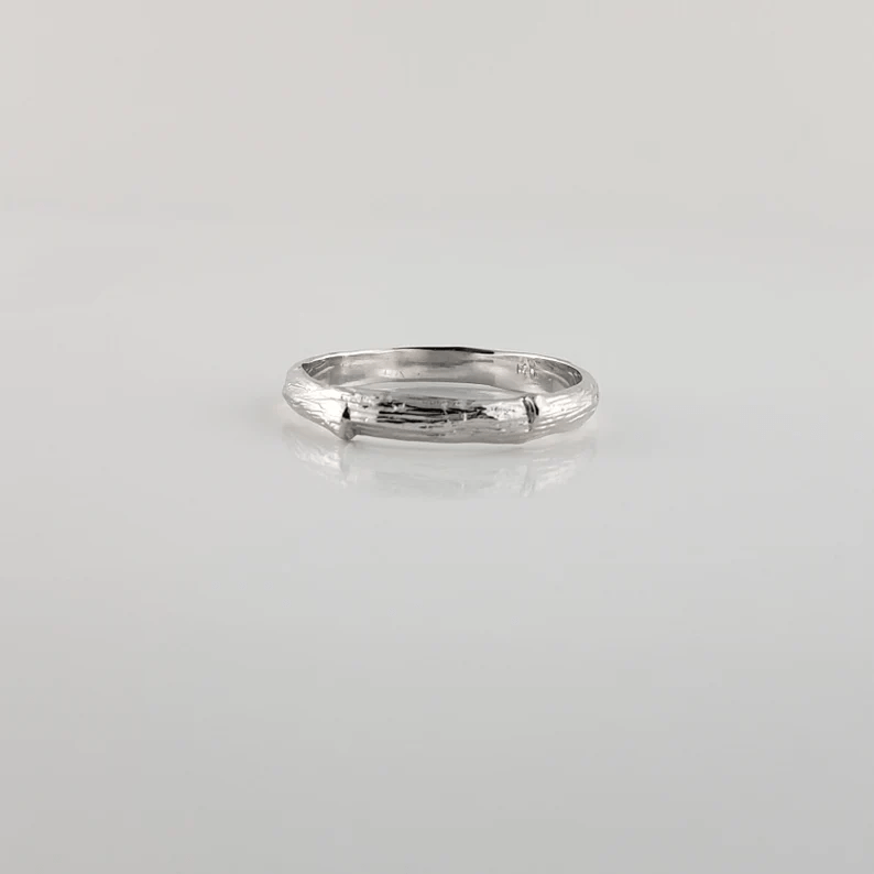 Twig Branch Wedding Band in Solid Gold - DV Jewelry Designs