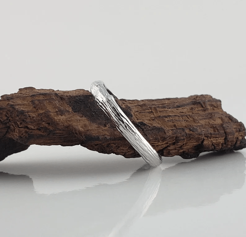 Twig Branch Wedding Band in Solid Gold - DV Jewelry Designs